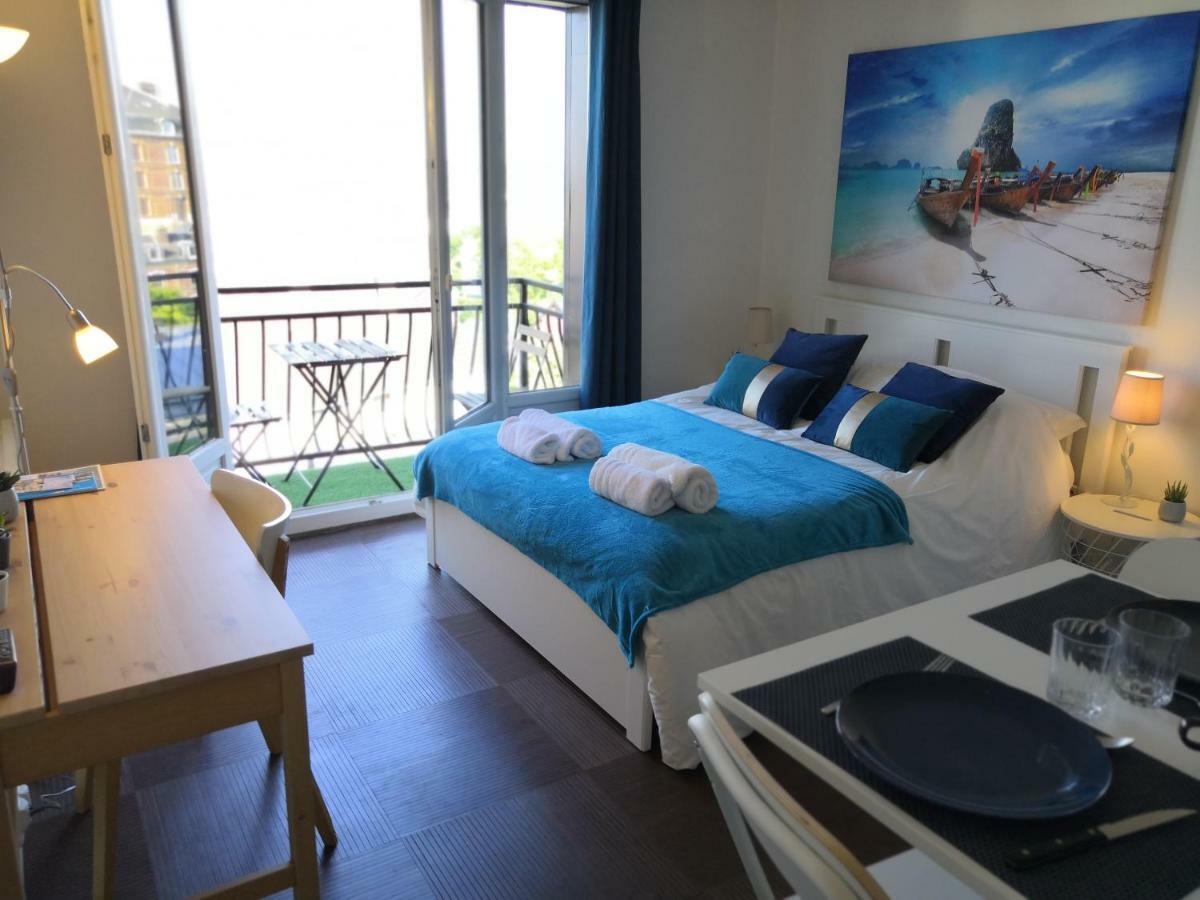 Escale Dieppe Gambetta - Appart Et Studios 2-6 Personnes Vue Ville Et Mer מראה חיצוני תמונה
